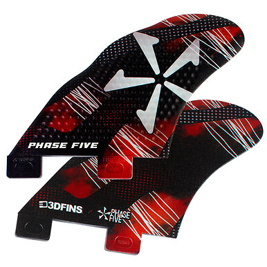 Phase Five 3D Speed Base Twin Fin Set - Model X