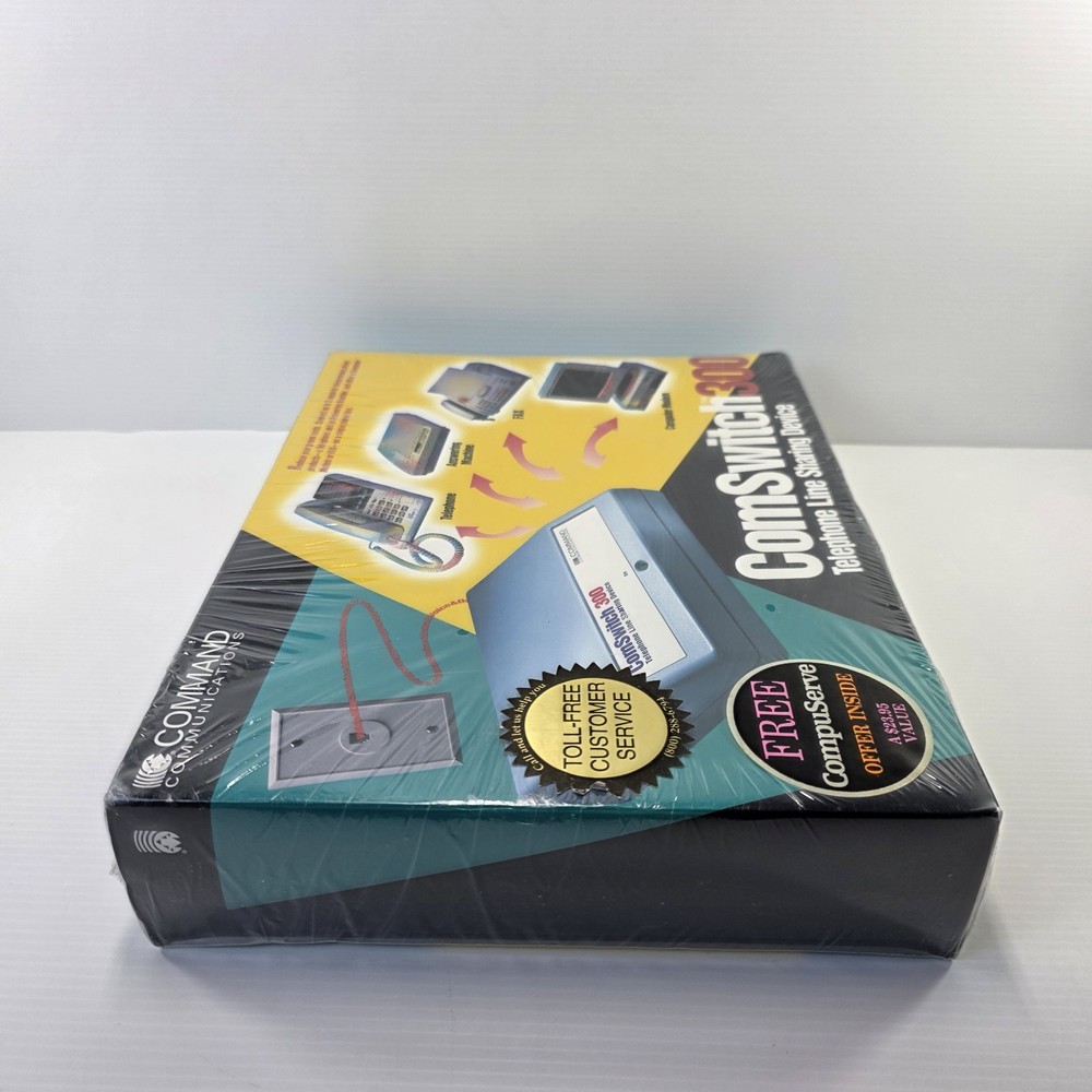 ComSwitch 300 Telephone Line Sharing Device Command Communications New Sealed