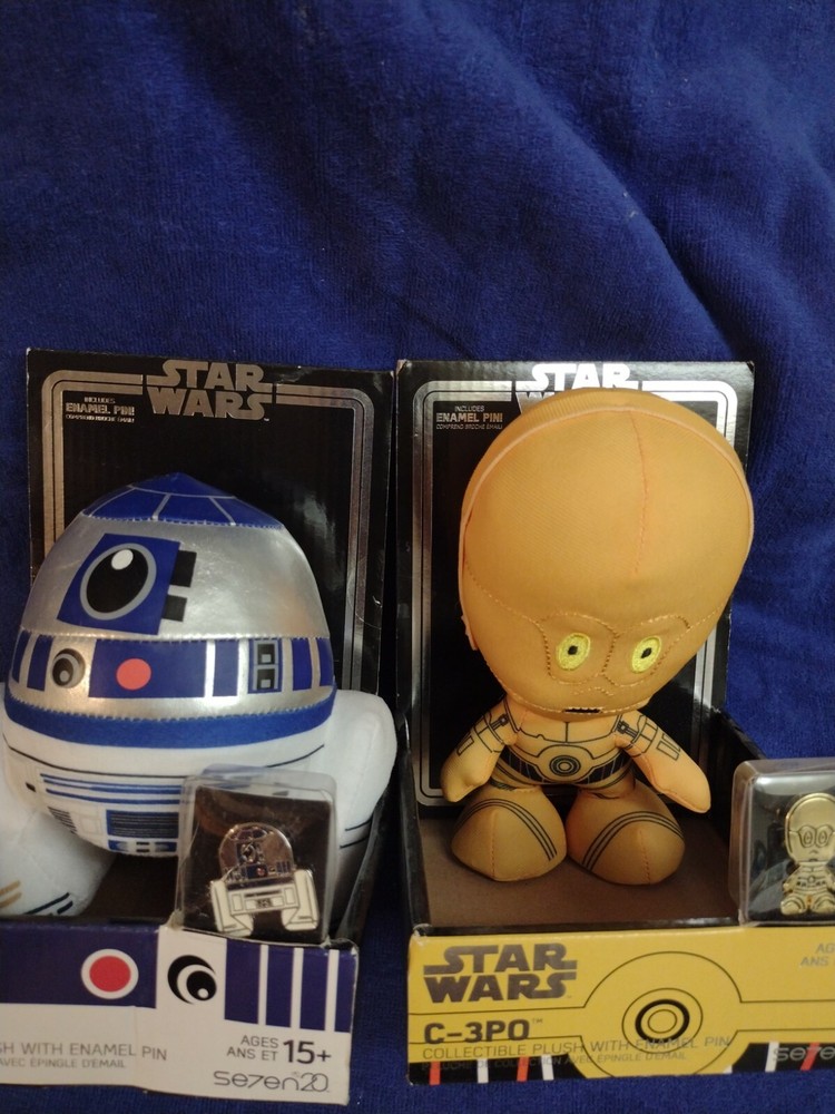 star wars plush With Pin (R2D2...C3PO)