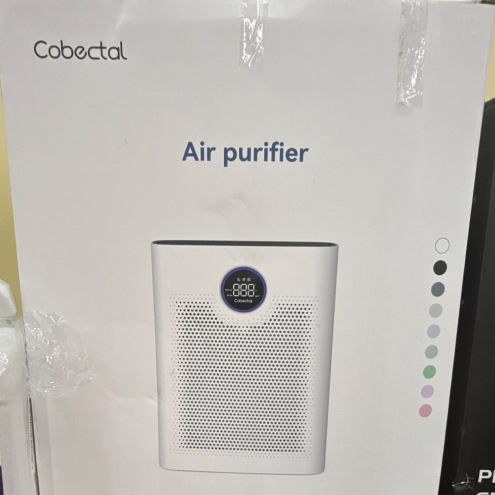 Cobectal Console Air Purifier Digital Display White