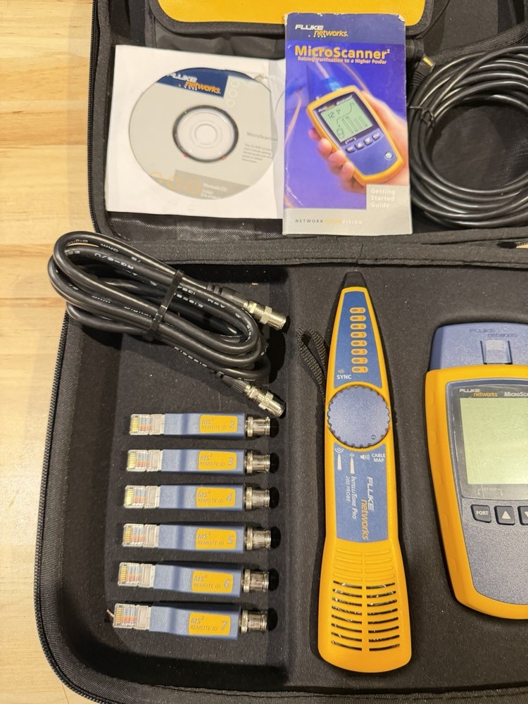 FLUKE NETWORKS MS2-KIT MICROSCANNER 2 & INTELLITONE PRO200 CABLE TEST KIT