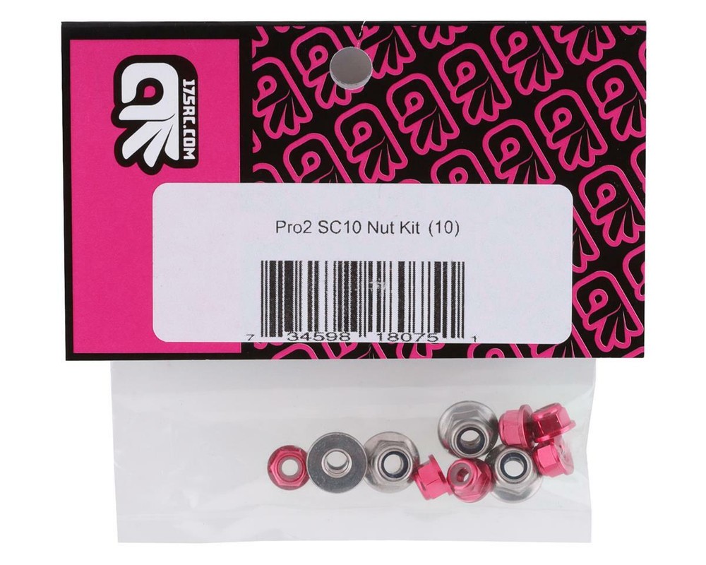 175RC Pro2 Sc10 Nut Kit (Pink) (10) [175-18145]