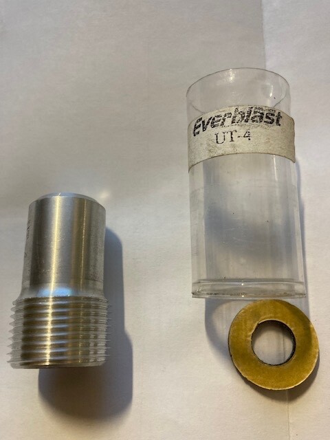 EVERBLAST UT-4 TUNGSEN CARBIDE BLAST NOZZLE 1/4" BORE