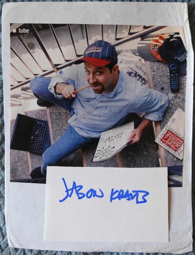 Jason Kravits Hand Signed Card