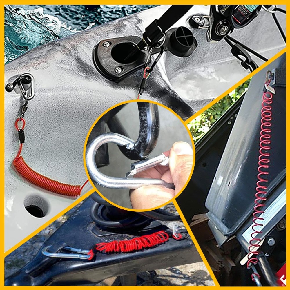 Trailer Breakaway Cable 1Pcs, 6FT Emergency Brake Away, Fit for Trailer RV Boat