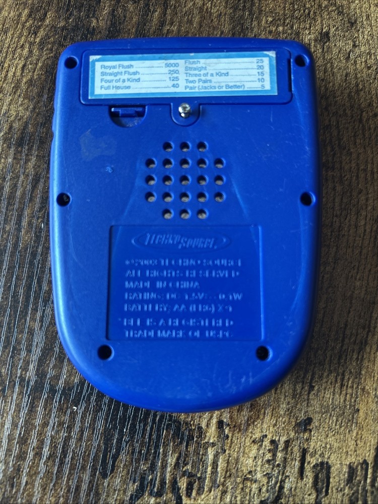 Bee Poker Techno Source Handheld Electronic Poker Game Tested Working