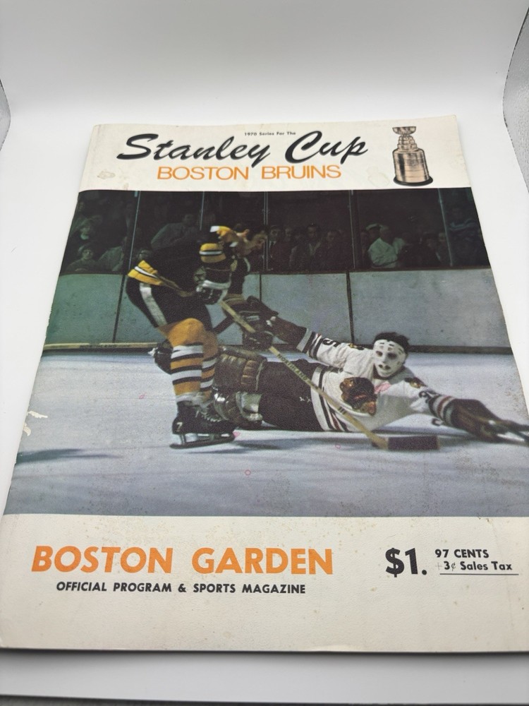 Vintage Boston Bruins May 7th 1970 Stanley Cup Program- Bobby Orr- Beautiful