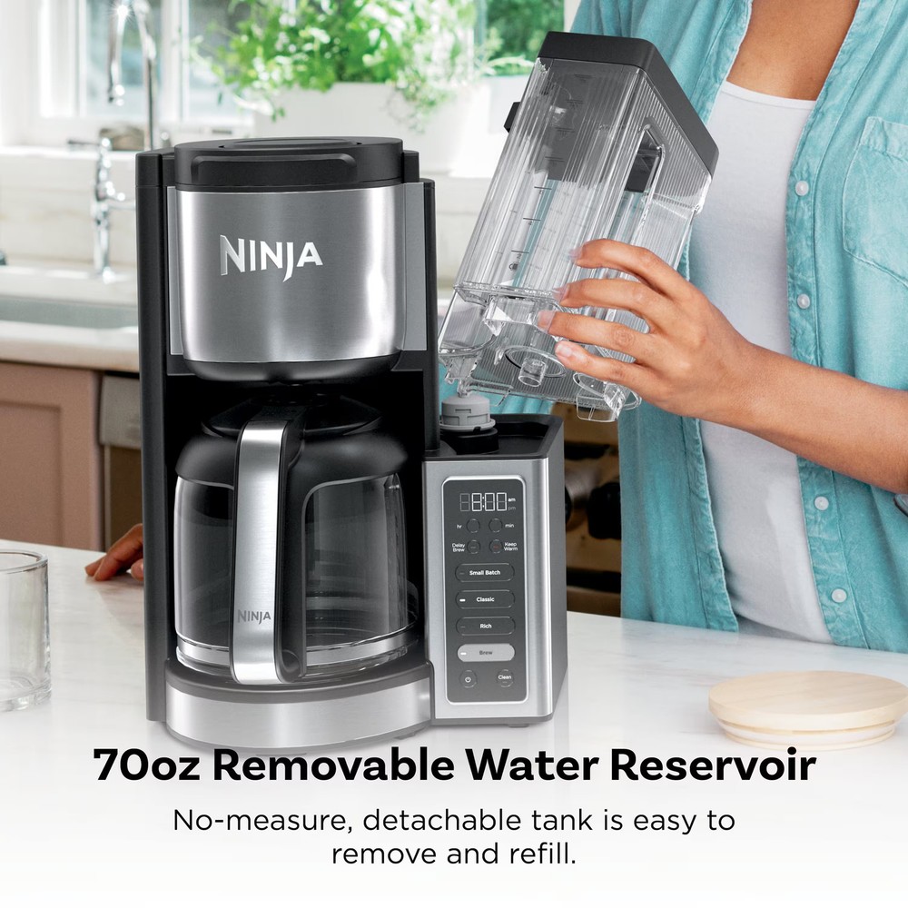 Ninja - Fresh Brew 14-Cup Programmable Coffee Maker - Stainless Steel