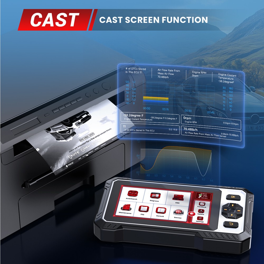 OBD2 Full Systems Diagnostic Tool Car Bidrectional Scanner NOX./Adblue/EGR Reset