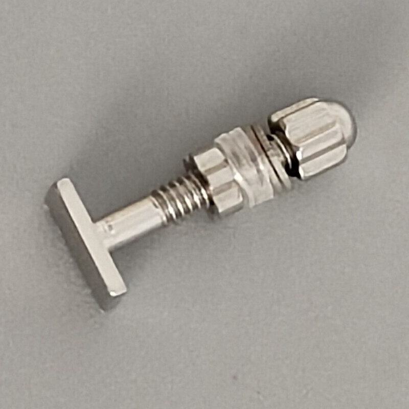 Replacement For C ar tier Eyeglasses Frame Silver Rectangle Screw & Bolt Set New