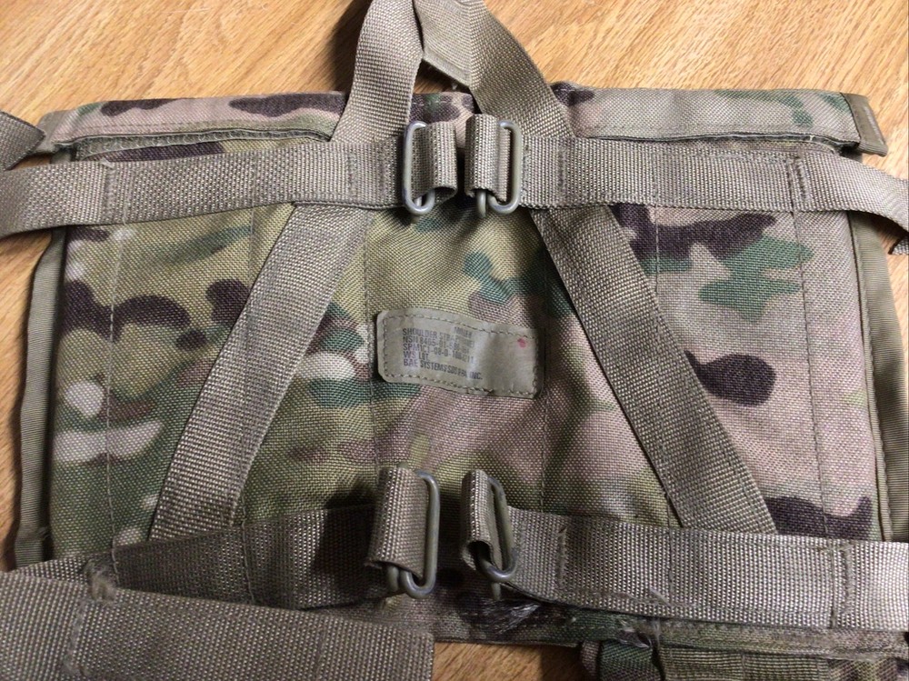 Multi Cam ￼Molle II Shoulder Straps for Lg Rucksack ￼ Damaged stitching