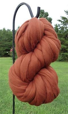 Chestnut Brown Wool Top Roving