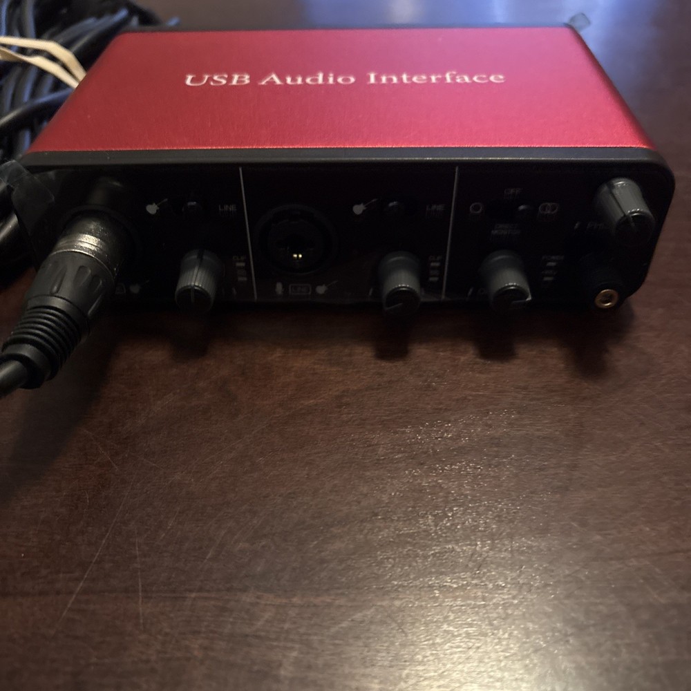 2i2 Audio Interface Audio Interface USB Microphone Preamps w 48V