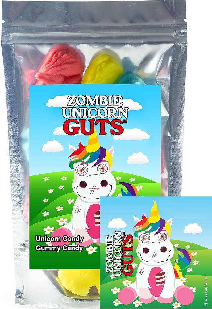 Zombie Unicorn Guts Mixed Fruit Flavored Gummy