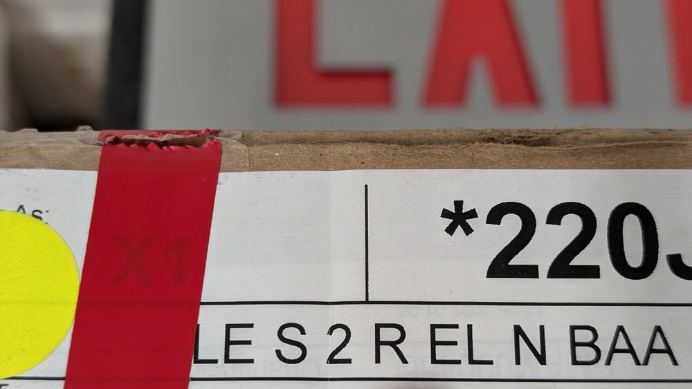 Lithonia Lighting exit sign red LES2RELN BAA