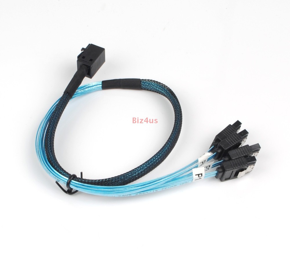 MiniSAS SFF-8643 host to4SATA 7pin Hard Disk Fanout 6Gbps Data Server Raid Cable