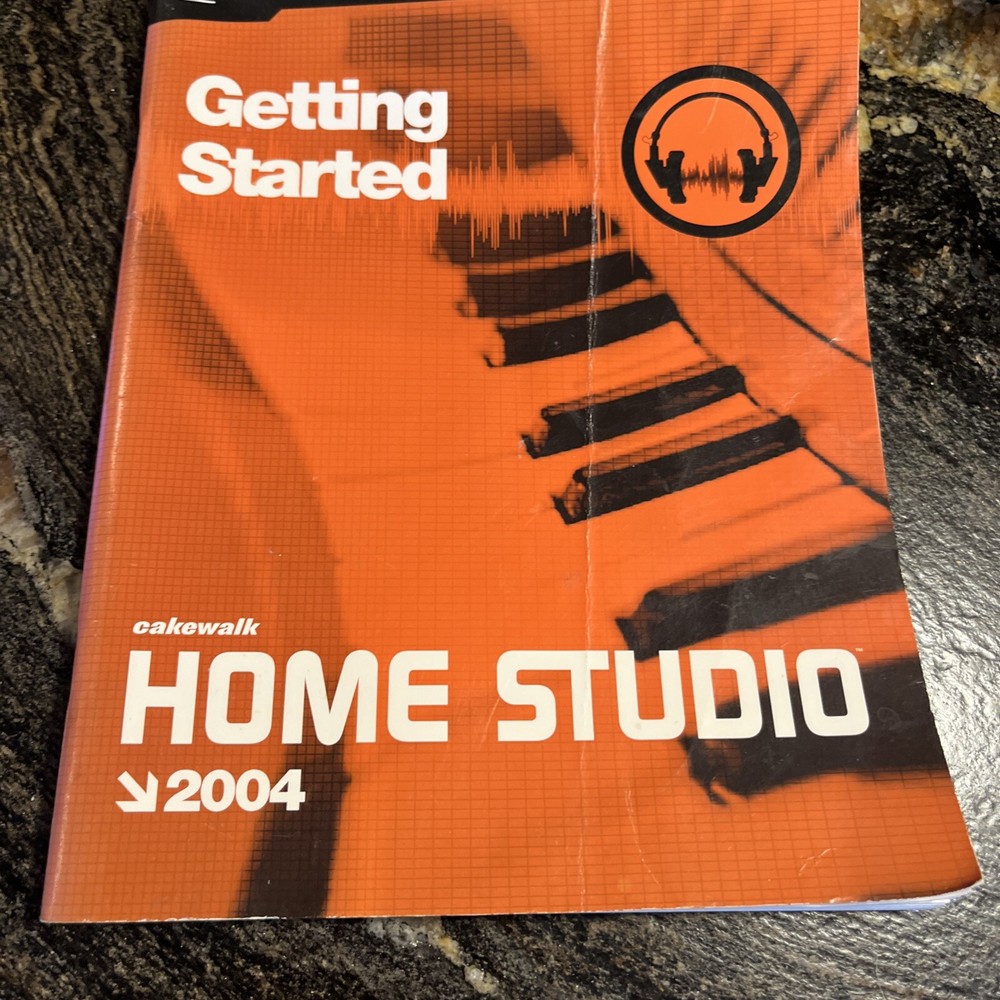 Home Studio Digital Recording Editing Booklet Manual Cakewalk 2004 Computer Edit