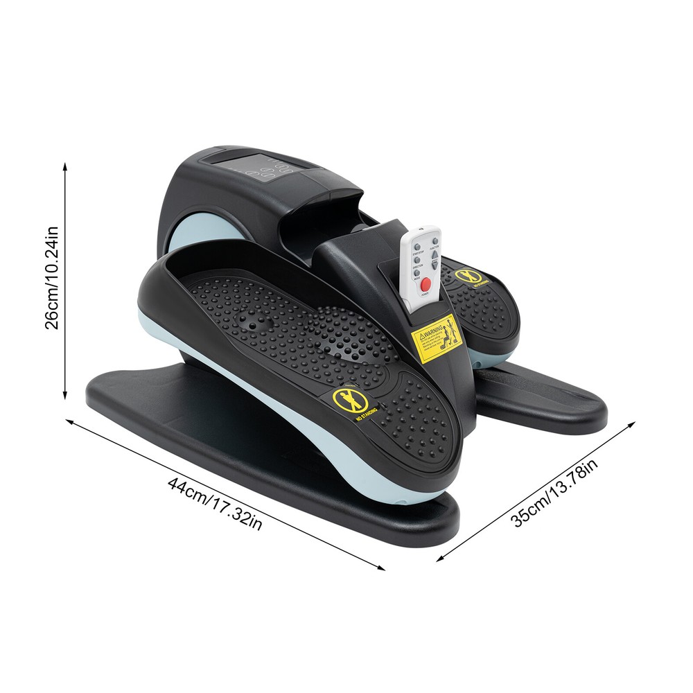 Compact Under Desk Electric Elliptical Machine with Remote and LCD Display