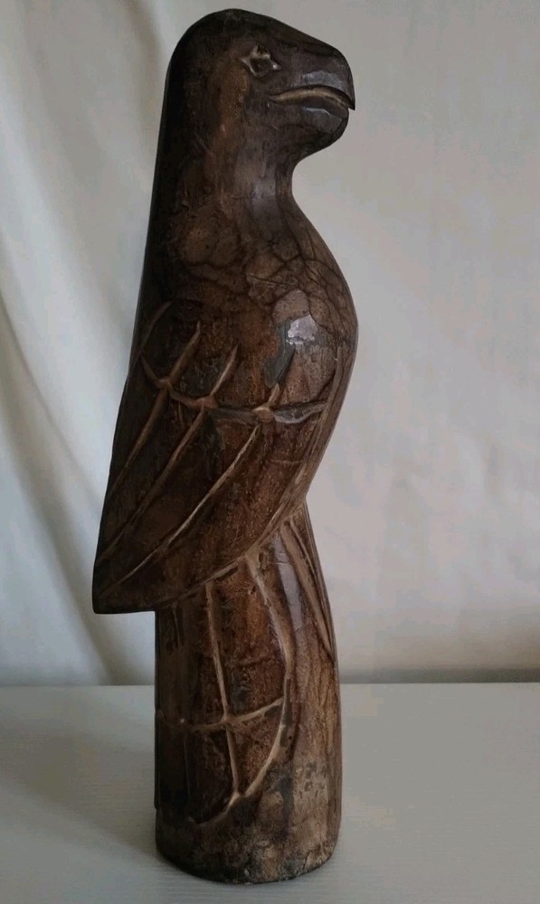 Carved Wooden Parrot