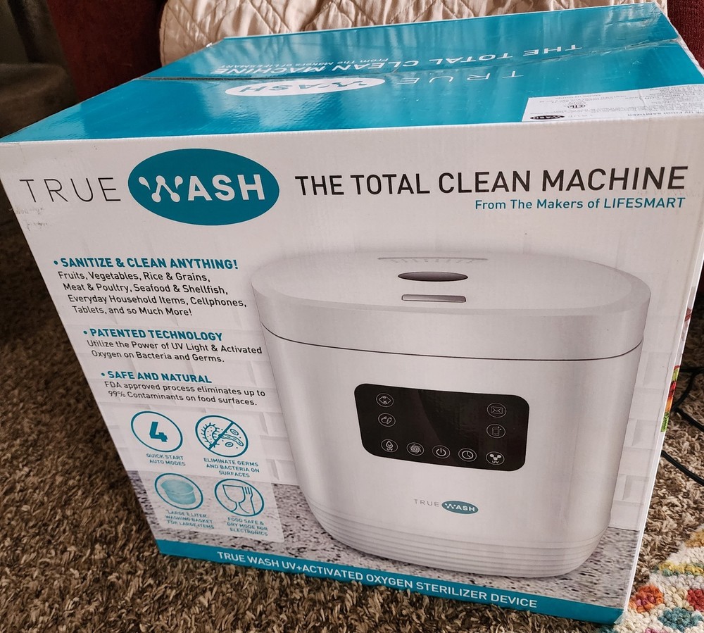 TrueWash The Total Clean Machine Sanitizer UV-Activated Oxygen Sterilizer Device