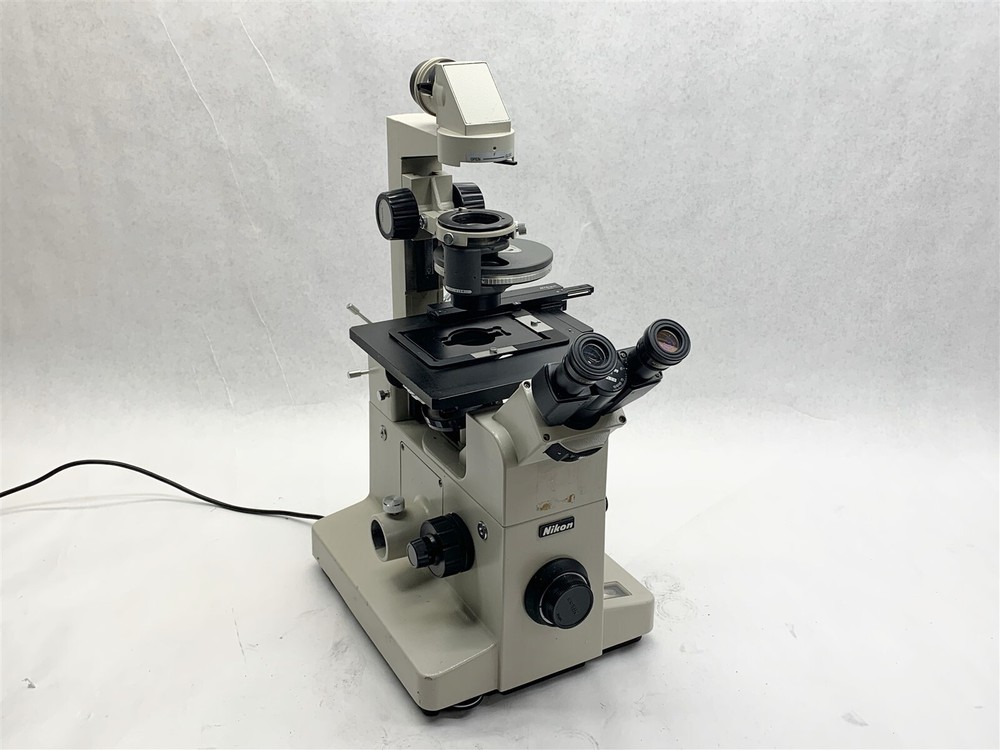 Nikon DIAPHOT Inverted Binocular Microscope w/ Objective + Phase Contrast PARTS