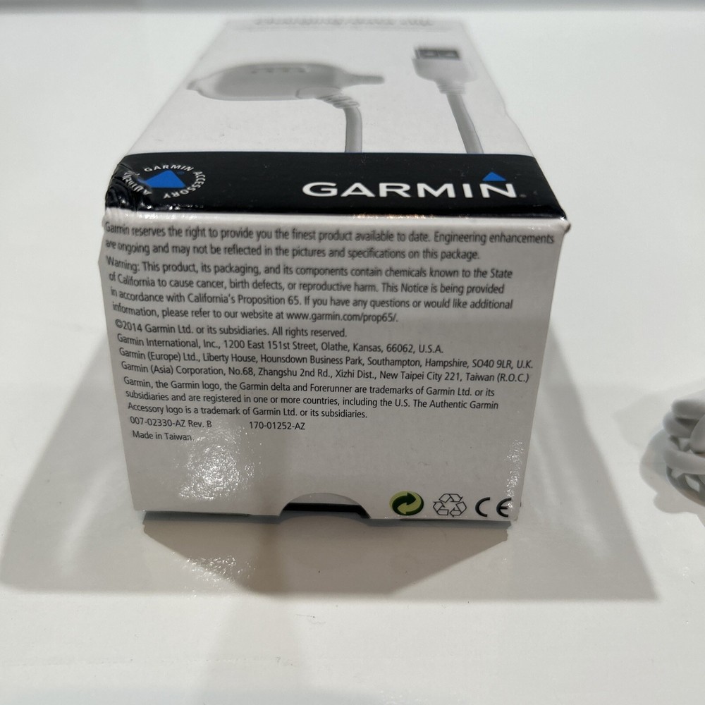 Garmin Forerunner FR10 FR15 010-11029-05 USB Charging Data Clip White