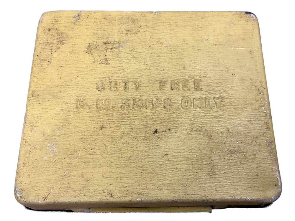 WW2 British Canadian RN RCN STATE EXPRESS HM Ships Cigarette Ration Tin EMPTY 1