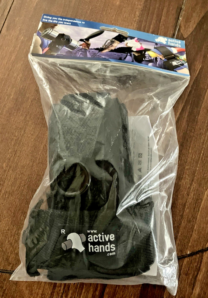 Active Hands Limb Difference Gripping Aid Standard Size For Right Hand Black!NEW