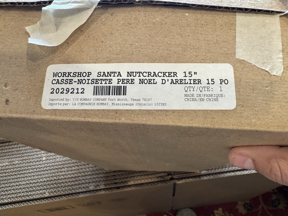 Workshop Santa Nutcracker 15 Inch Beautiful