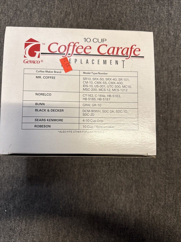 Mr. Coffee 10 Cup Coffee Carafe Replacement