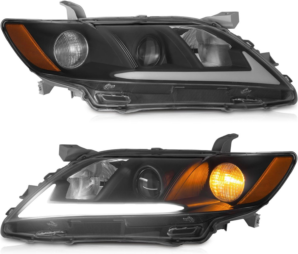 DRL Headlights for 2007-2009 Toyota Camry US Version, Headlight Assemblies for 2