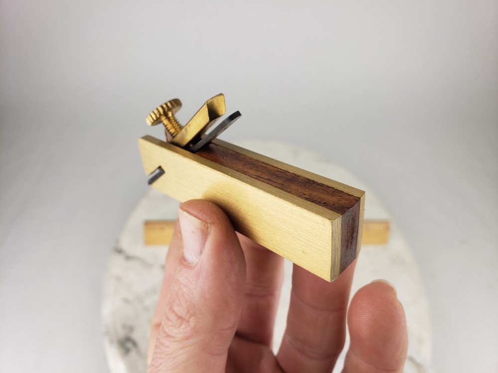 3pc Mini Brass Plane Set Solid Brass & Hardwood Construction #97545 Windsor