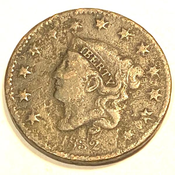 1832 Large Cent Nice Looking VG #1