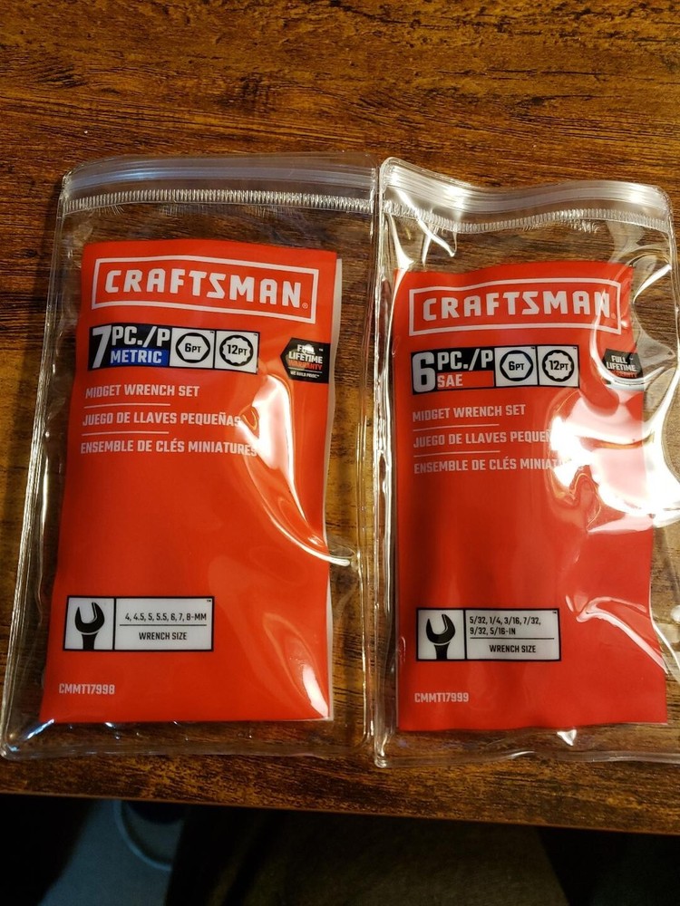 CRAFTSMAN 13 PC IGNITION WRENCH SET SAE & METRIC MIDGET SET