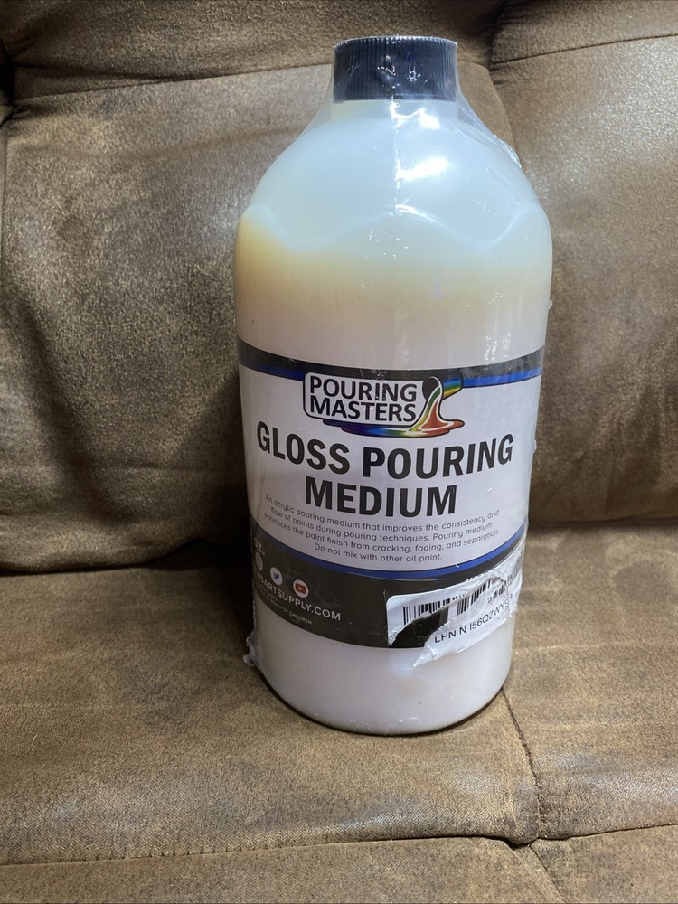 U.S. Art Supply Gloss Pouring Effects Medium - 32-Ounce / Quart