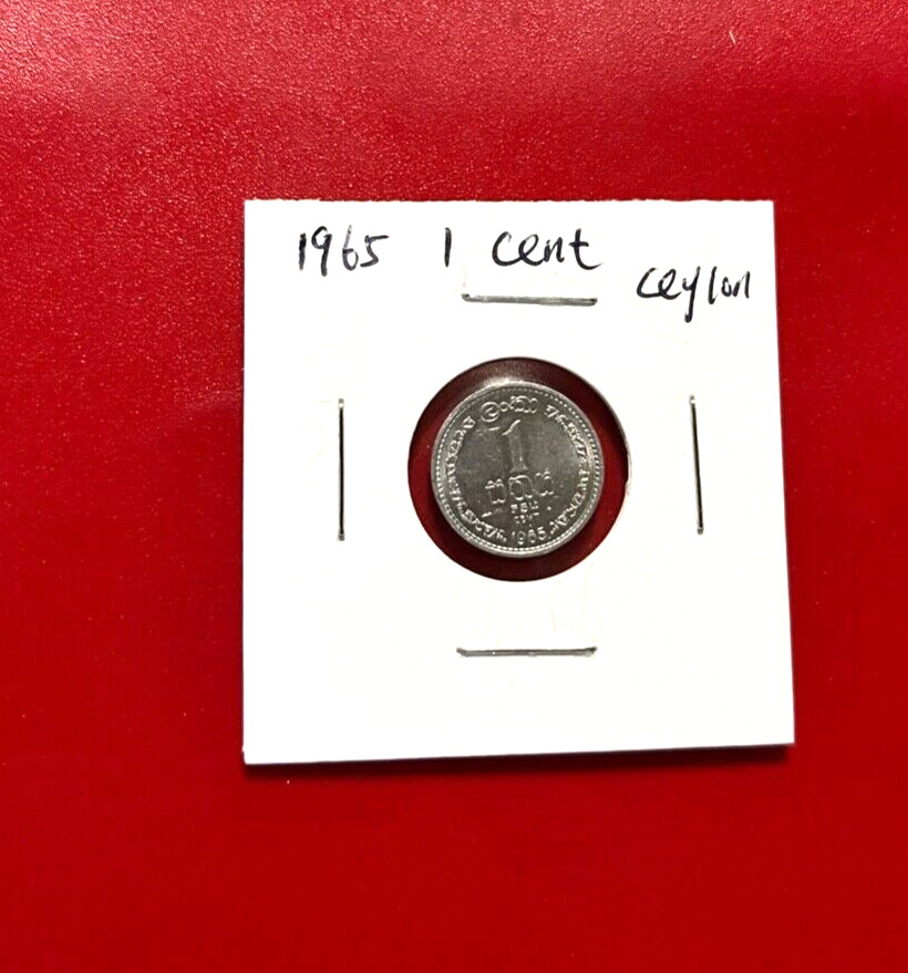 1965 CEYLON 1 CENT COIN - NICE WORLD COIN !!!