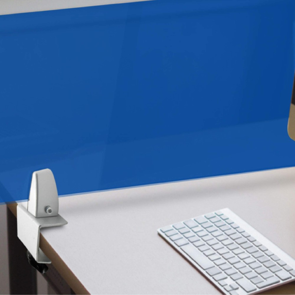 Sneeze Guard Support Clamp Adjustable Partition Holder 4 Pack Desk Divider