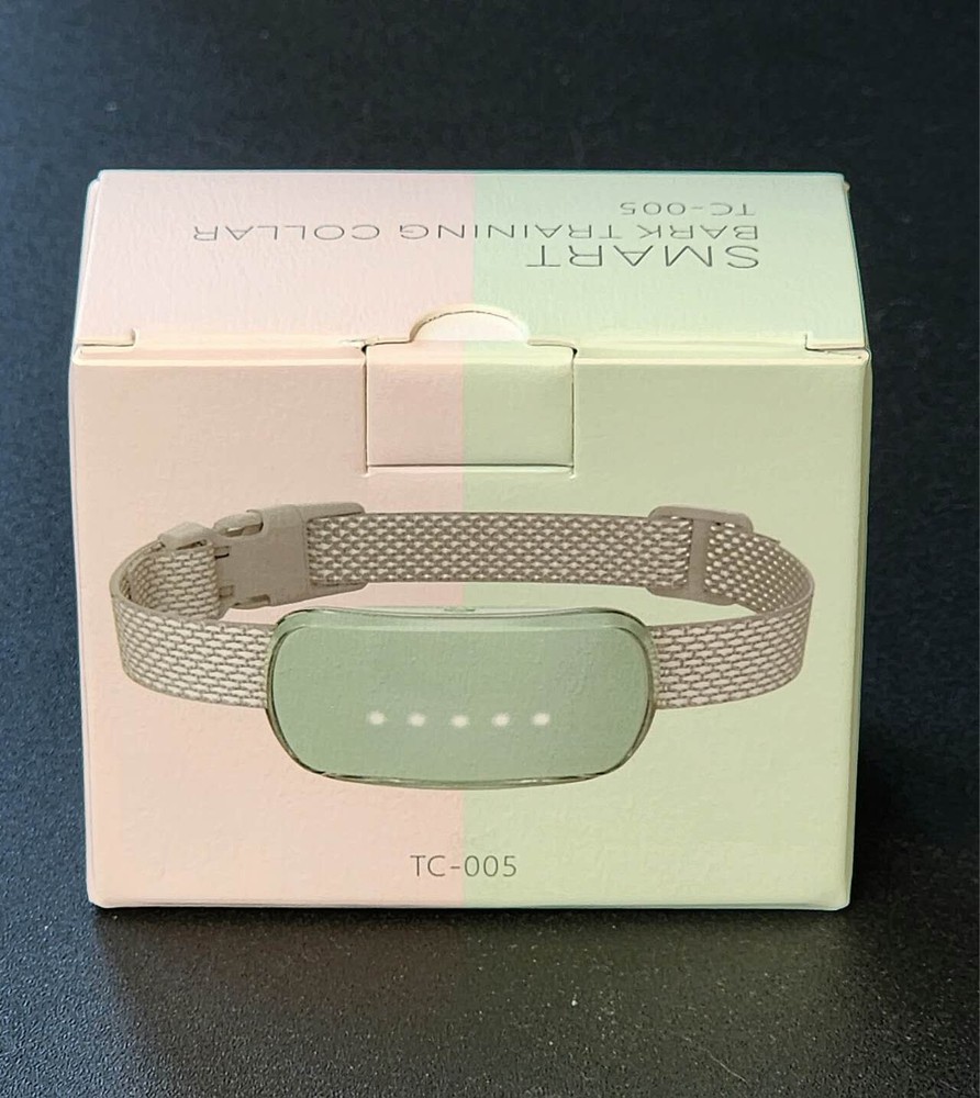 White Intelligent Automatic Anti bark Dog Shock Collar For Small Medium Large