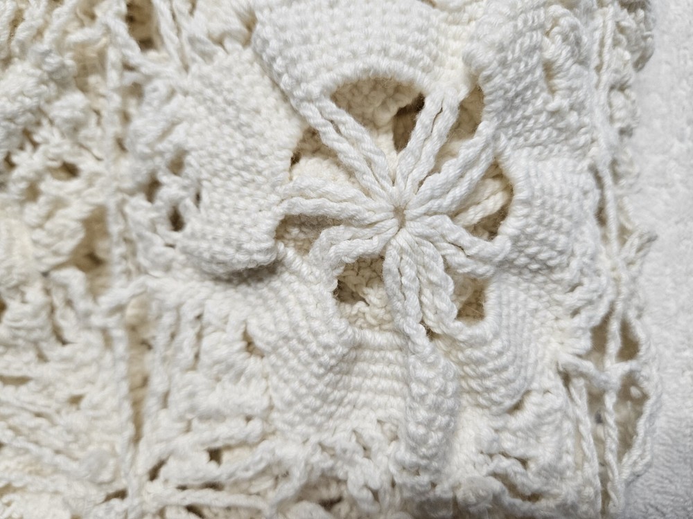 Vintage Handmade Crotchet Blanket