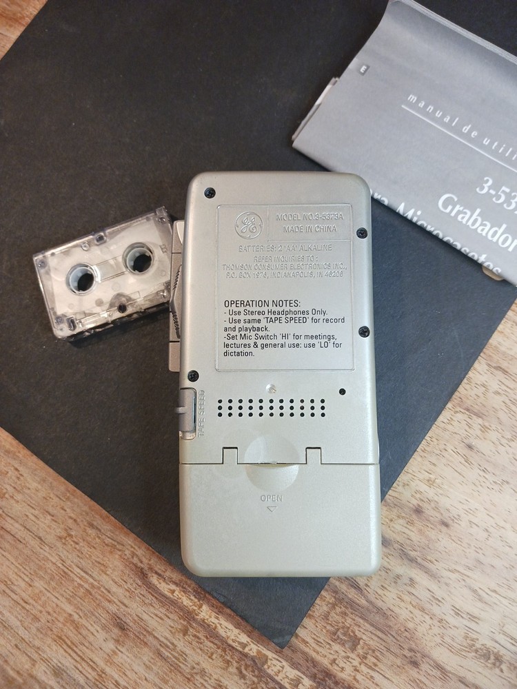 GE 35373 Handheld Cassette Voice Recorder Tested