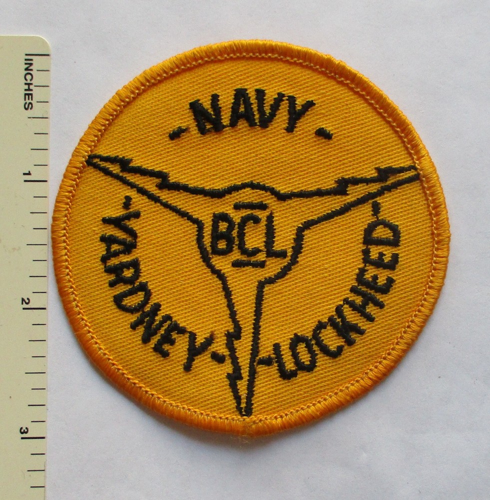 US NAVY YARDNEY LOCKHEED BCL HELICOPTER PATCH