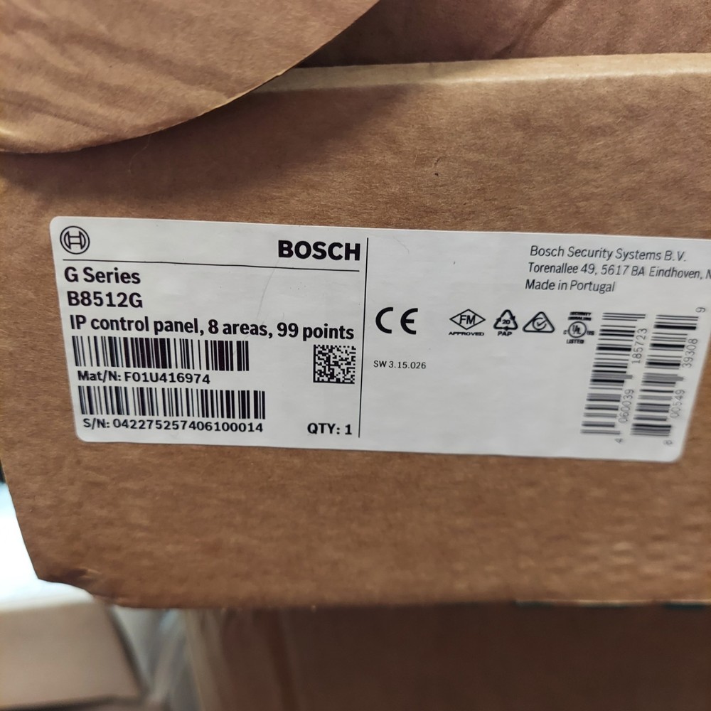 Bosch B8512G G Series IP Control Panel, 8 Areas, 99 Points