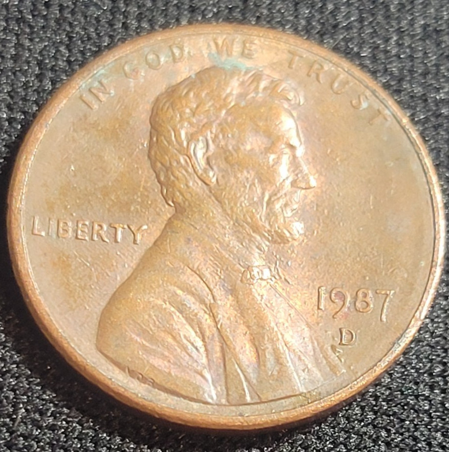 3X 1978D_1968D_1987D Lincoln Cents with Mint Mark Errors