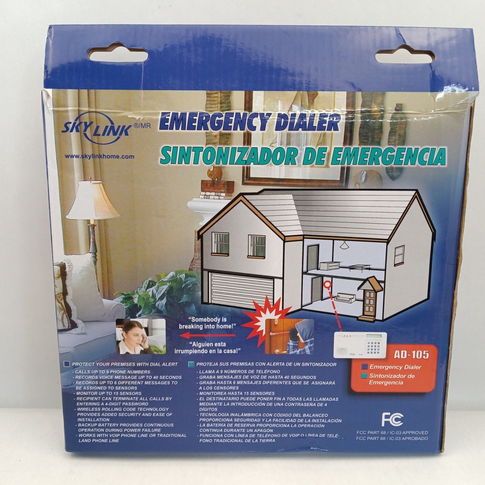 SKYLINK Wireless Emergency Dialer, wireless security system AD-105