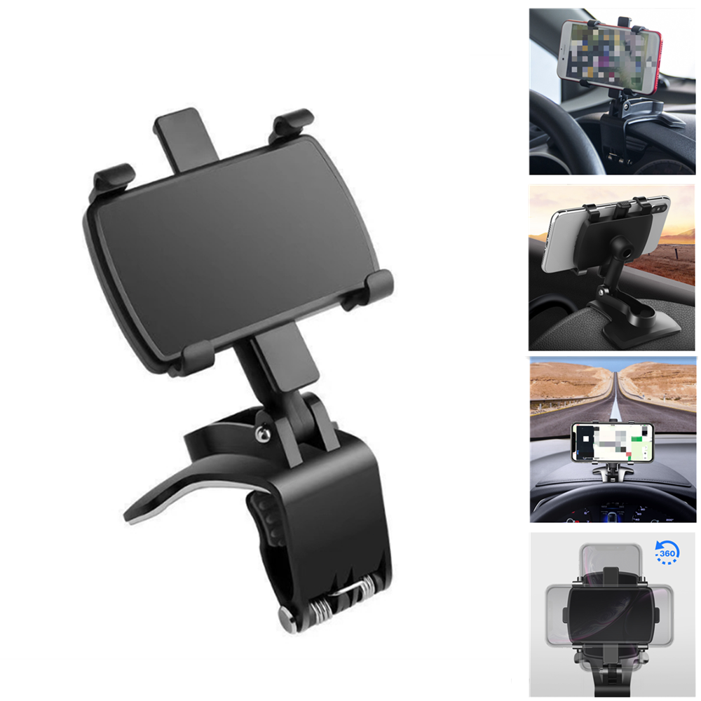 Multifunctional Car Dashboard Mobile Phone Holder 360° Rotatable Phone Holder