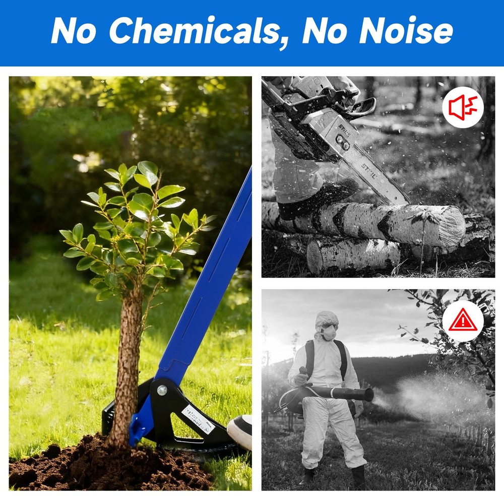 Sapling Puller Tool - Heavy Duty Tree Root Puller for ¼ to 1-3/8" Woody Stems...