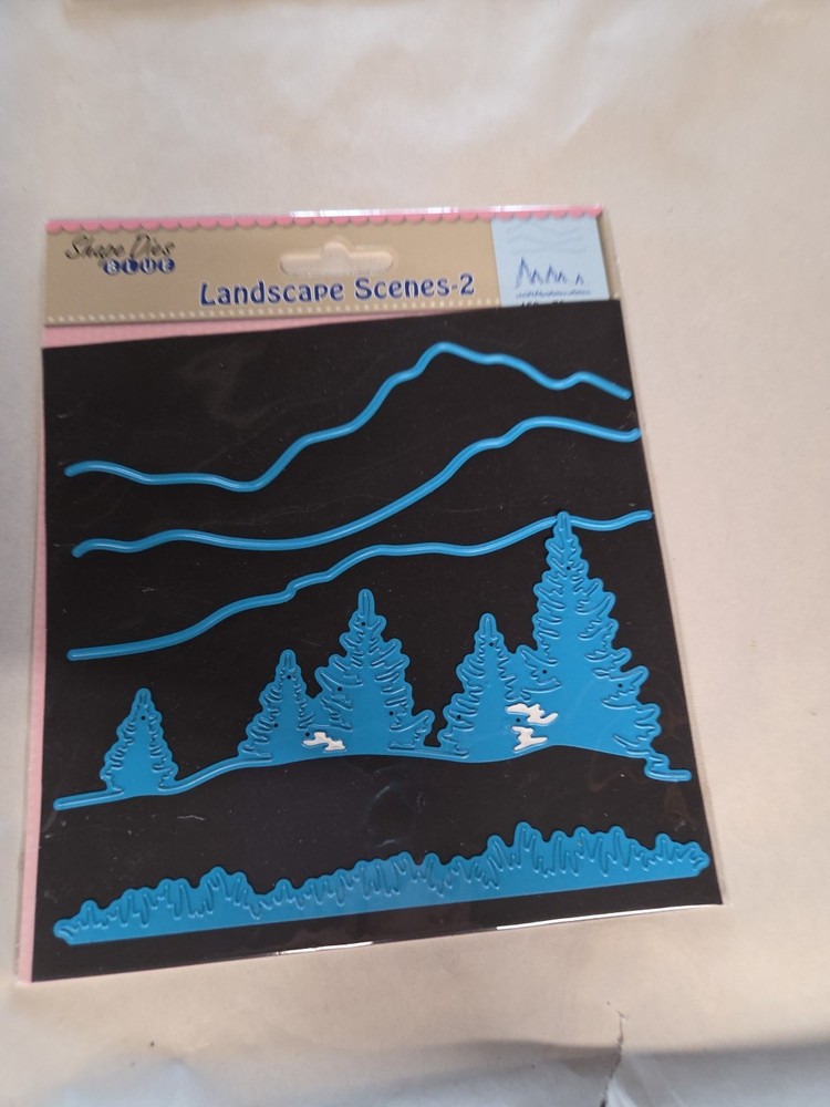 Shape Dies Blue Landscape Scenes 2