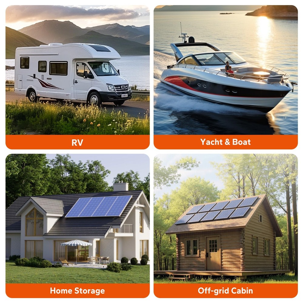 LiTime 30A MPPT Solar Charge Controller 12V/24V Auto Bluetooth LCD LED Indicator