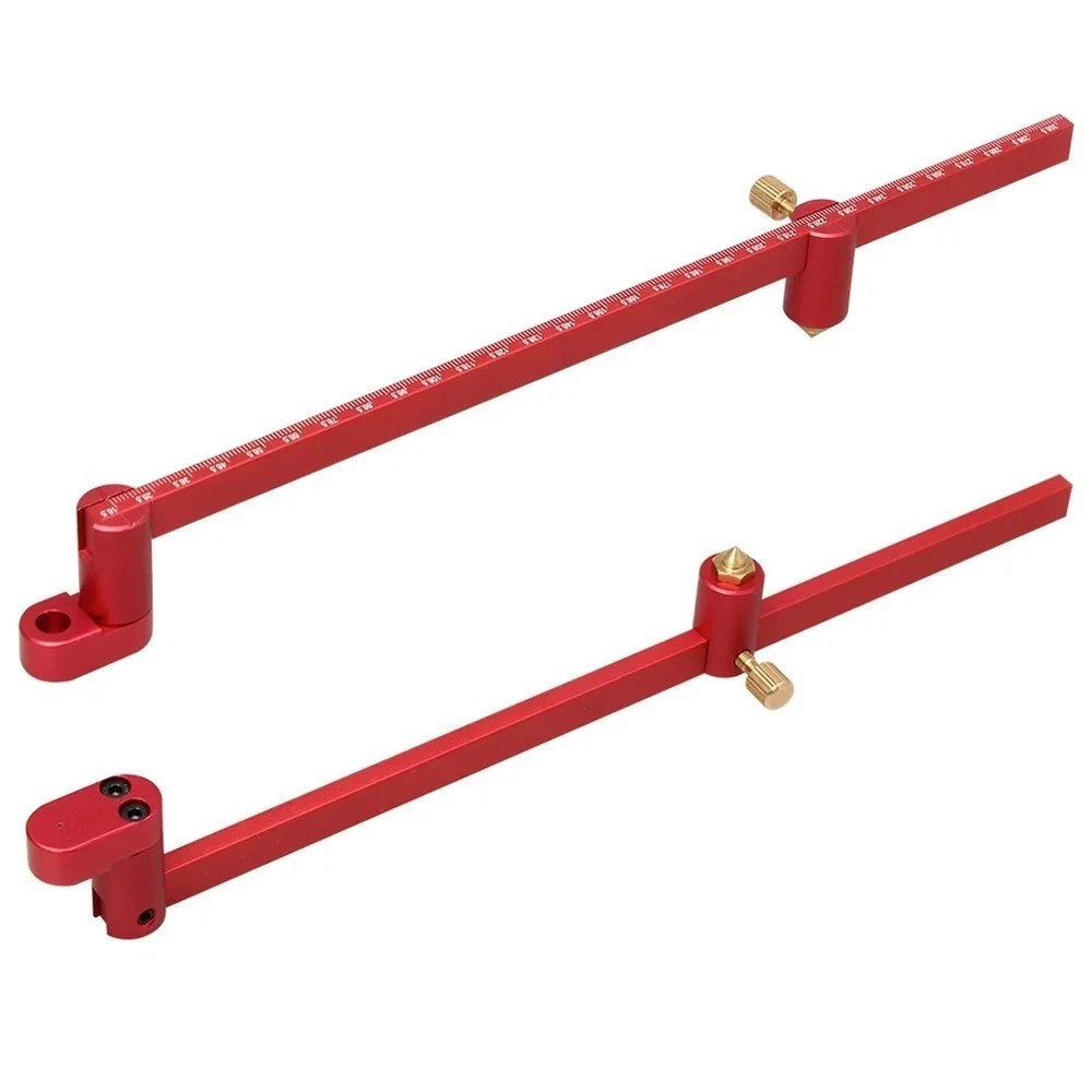 Adjustable Compass Ruler - Precision Circle Drawing for Woodworking & Drafting