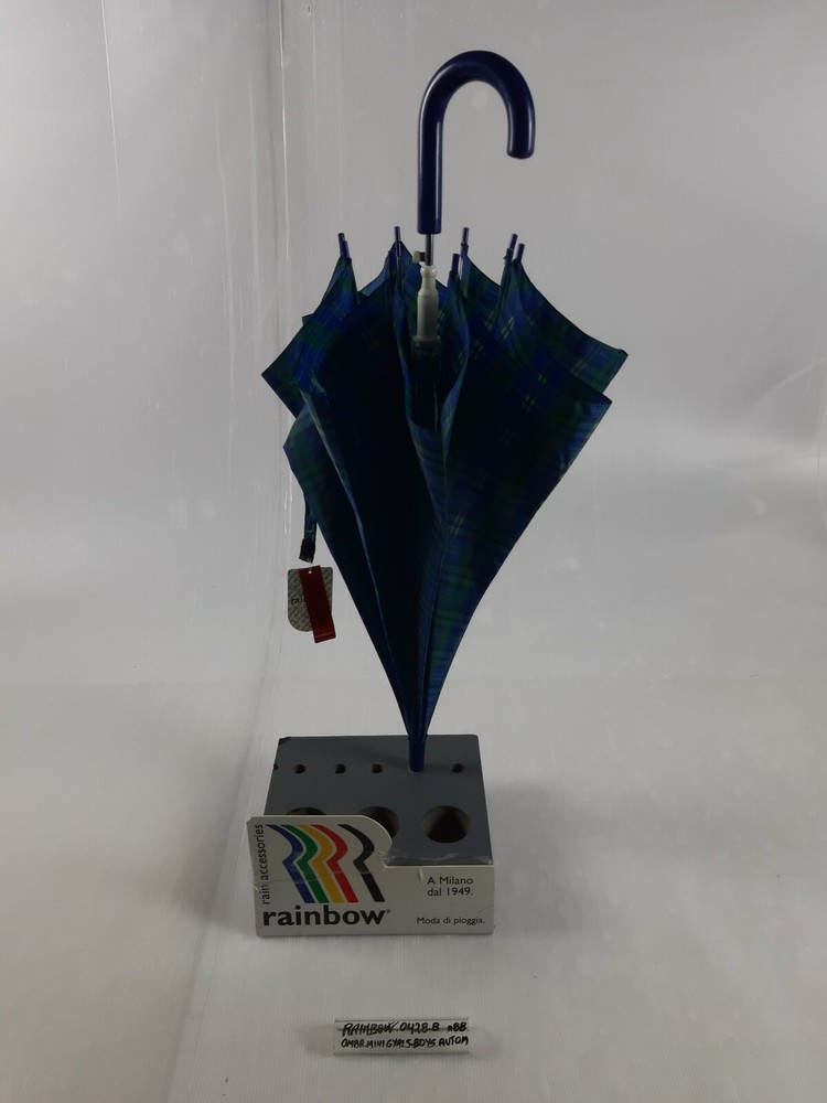 Long/Mini Umbrella - Automatic - Boys - 8 Slats - 0428B - Rainbow